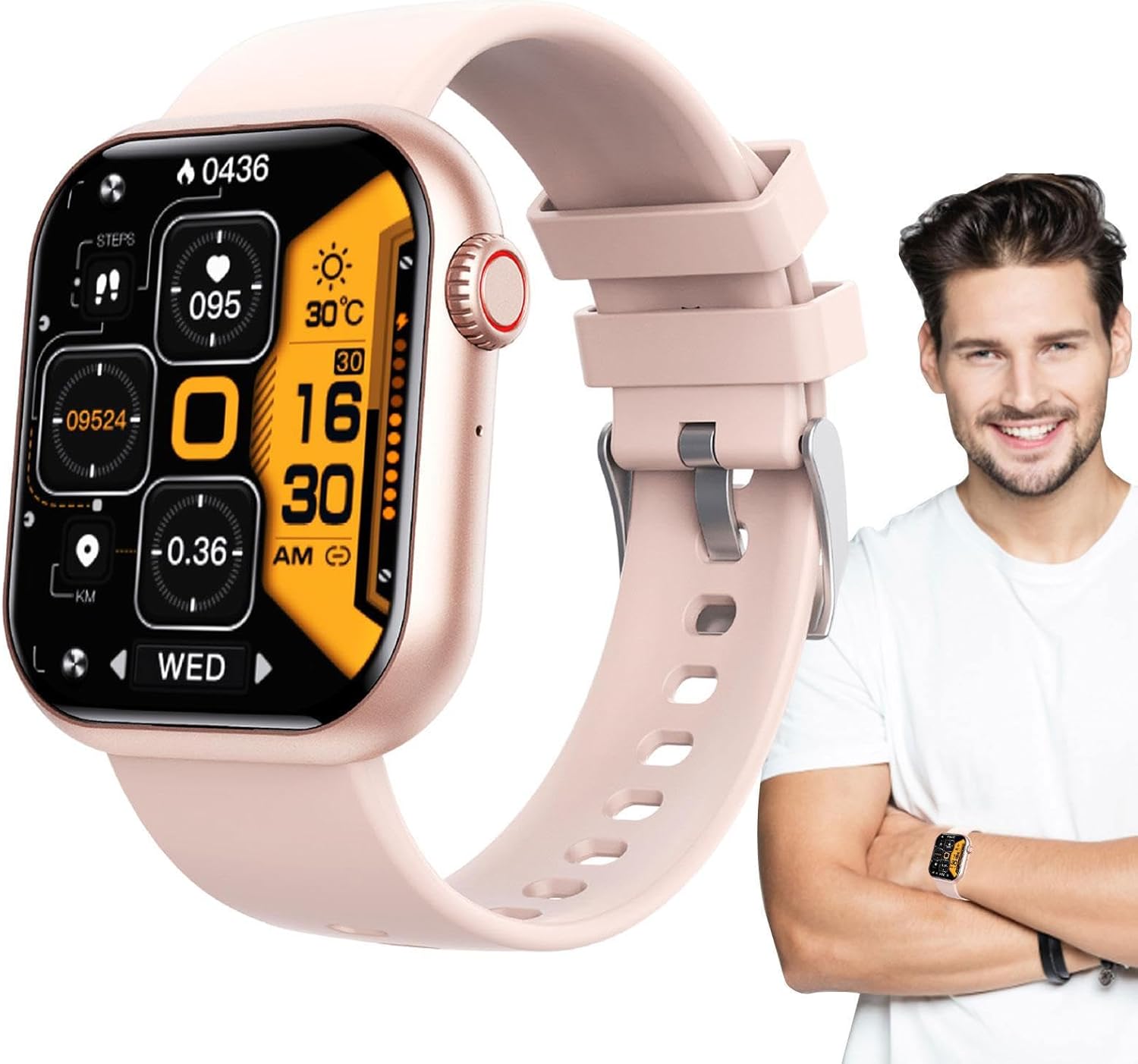 SKUDA Blood Sugar Monitor Watch,Glucose Monitor Wearable NonInvasive