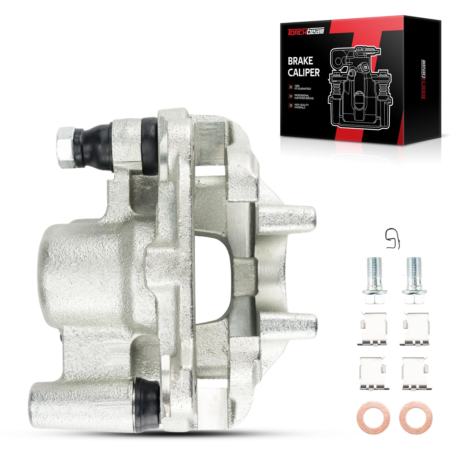 Torchbeam Rear left Driver Side Brake Caliper For Scion for 2005-2010 tC, Disc Brake Caliper Assembly with Bracket Replace # 19B2950