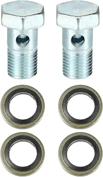 Bougeoir Bmf X AUTOHAUX 4 Kits M6x1.0mm Métrique Filetage Banjo Boulons Bobine 16 Mm