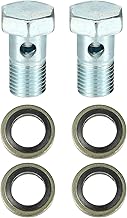 X AUTOHAUX 2 Set Universal Auto Banjo Bolt Brake Fitting Adapter Kit M14 x 1.5 Brake Line Thread Bolt with 14mm ID Washers