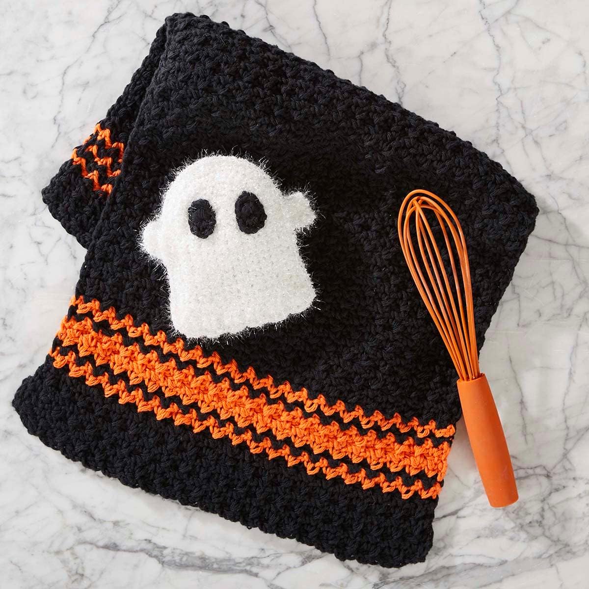 Herrschners Ghostly Cleaning Towel & Scrubby Set Crochet Kit