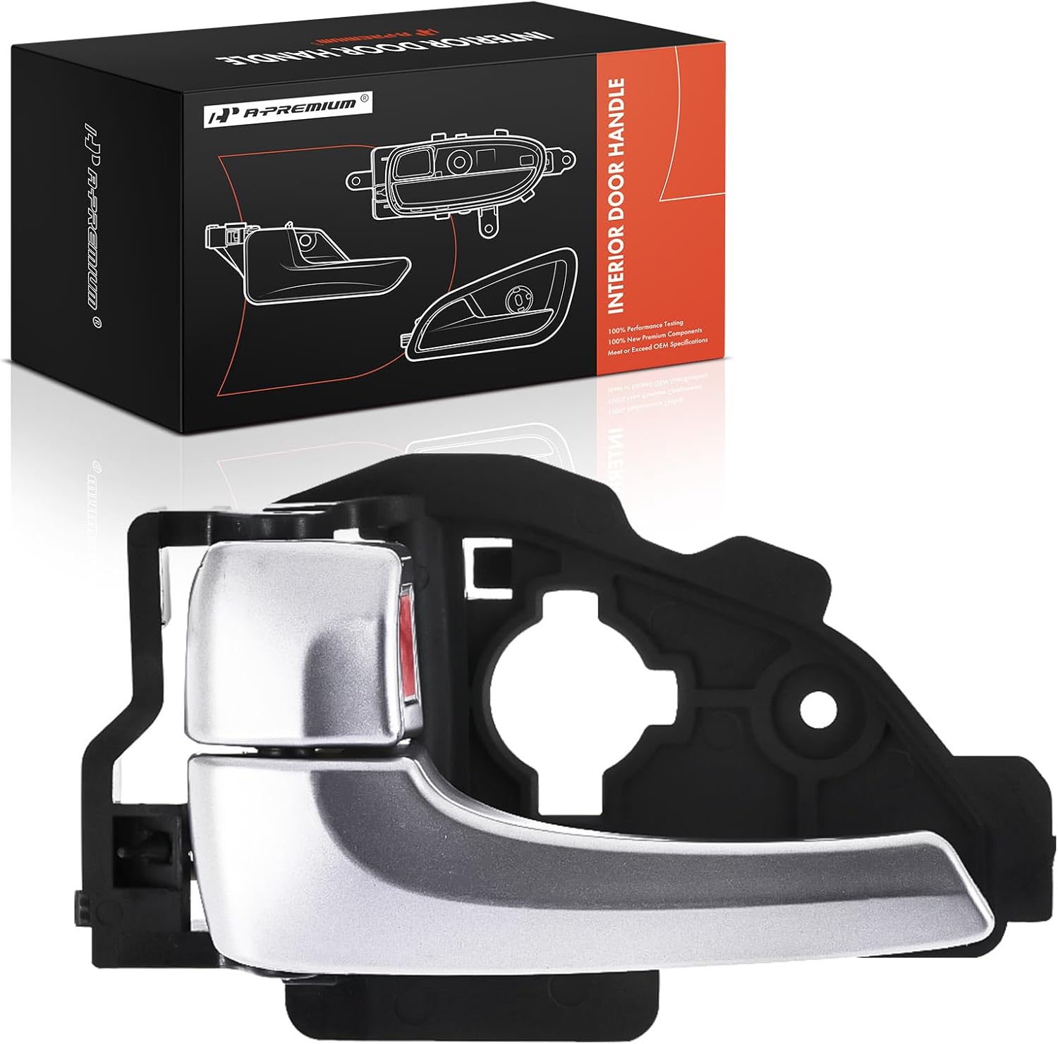 A-Premium Front or Rear Left Driver Side Interior Door Handle Compatible with Hyundai Tucson 2010 2011 2012 2013 2014, Painted Silver, Replace# 82610-2S020-SAS