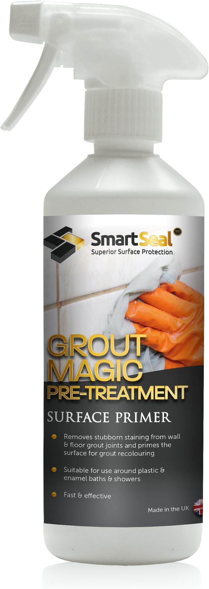 Grout Magic Primer and Cleaner - Increases Porosity of Existing Grout for Correct Adhesion and Penetration of Sealer - 500 ml