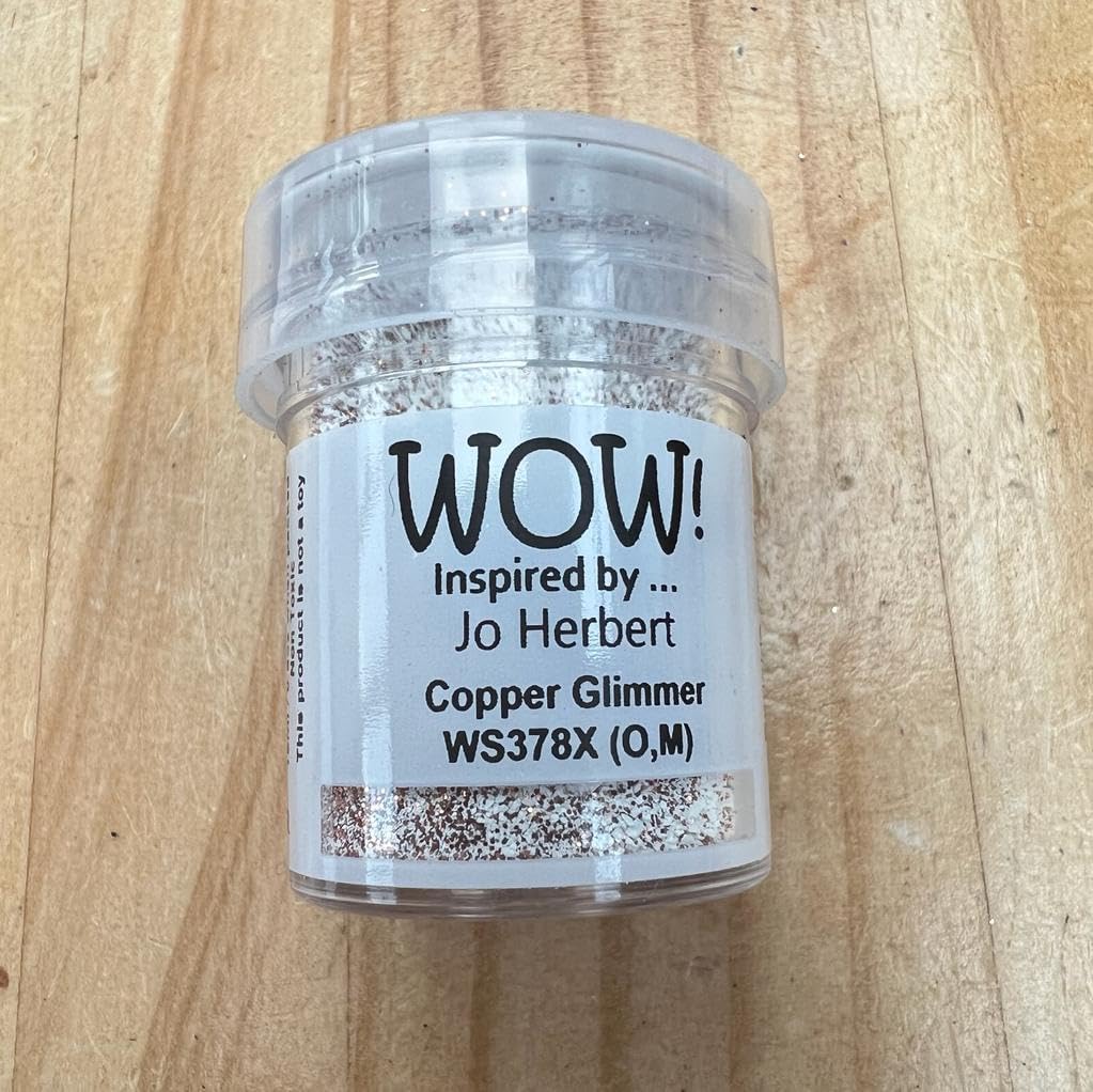 Wow! Embossing Powder 15ml | Copper Glimmer Regular | Free Your Creativity and give Your Embossing Sparkle