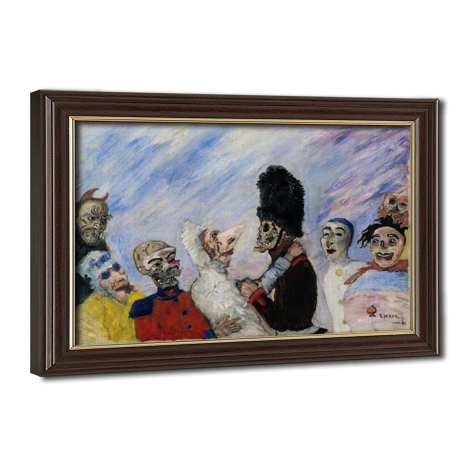 Impression toile James Ensor d'art avec cadre suspendu élégant - 8