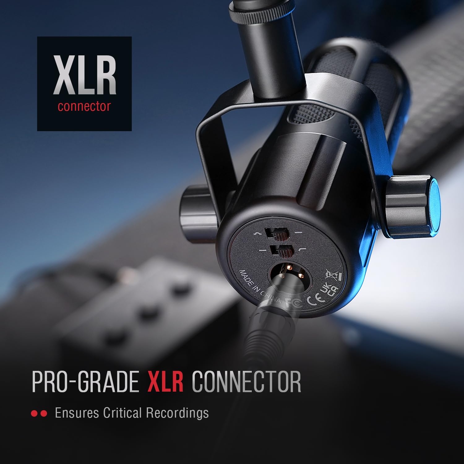 FIFINE Micrófono dinámico XLR TANK1