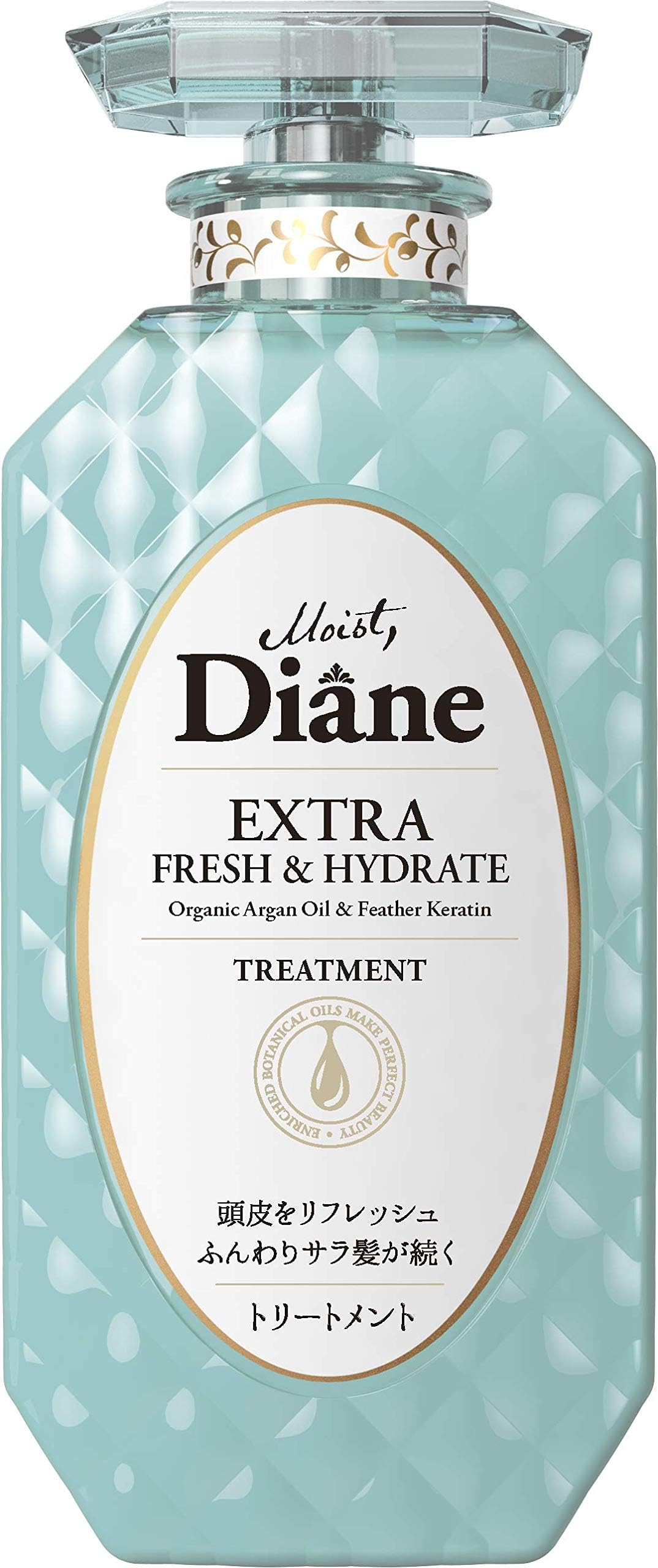 Moist Diane Anti Dandruff Conditioner for Oily Hair, Hydrating Conditioner for Women & Men by Argan Oil, Mint, Rosemary & Ginger, Tea Tree CONDITRIONER from Japan 15.2Fl Oz EXTRA FRESH & HYDRATE