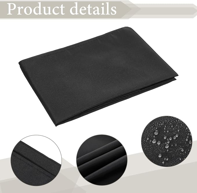 Pack de 10 capas impermeables negras para salón de peluquería miniatura 4