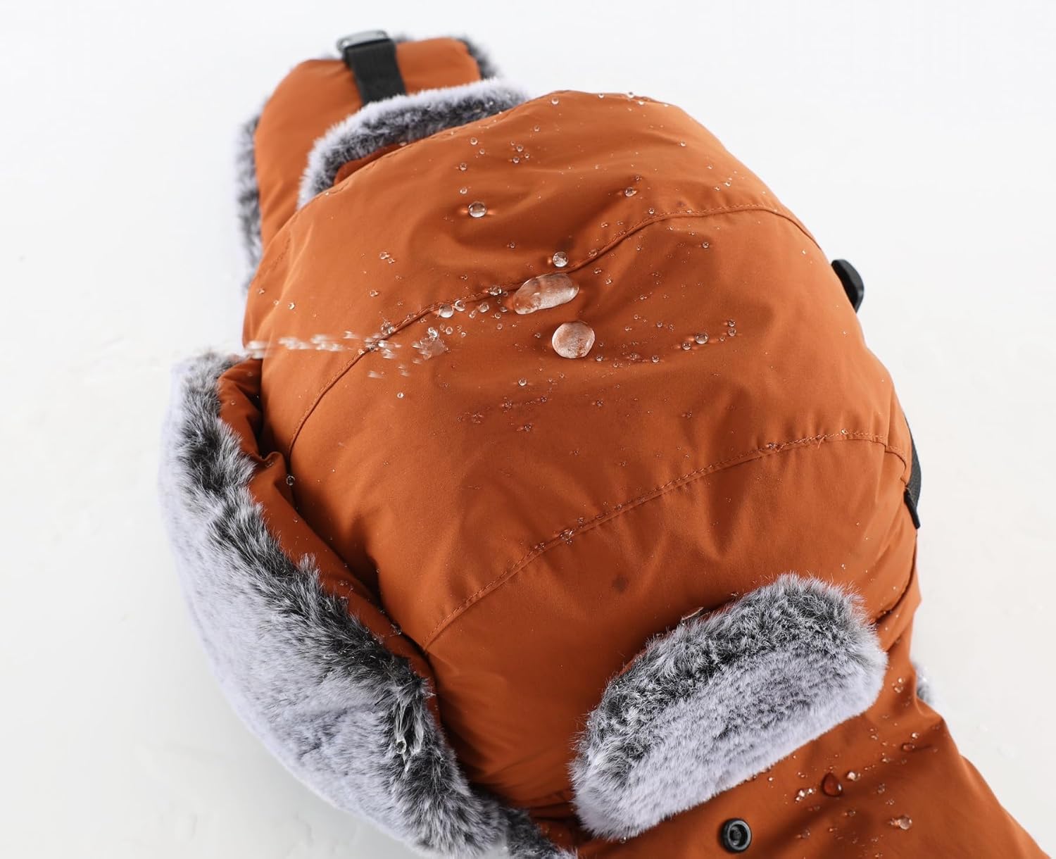 Home Prefer Men's Trapper Hat with Face Mask Faux Fur Trooper Trapper Hat for Men Winter Hunting Hat - Image 4