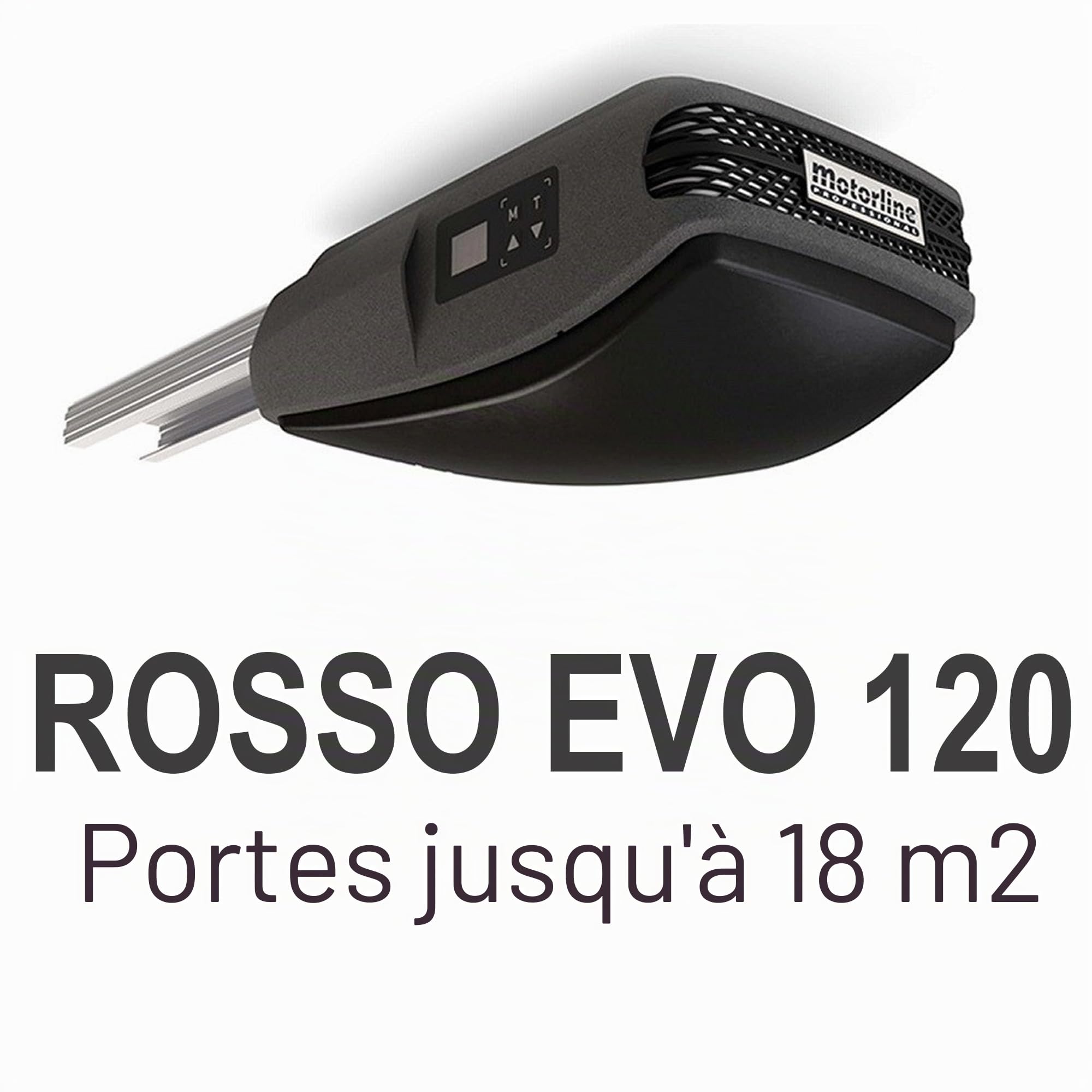 Kit complet Moteur de plafond pour porte de garage sectionnelle Motorline Rosso Evo. Moteur pour porte de garage basculante Rosso Evo120
