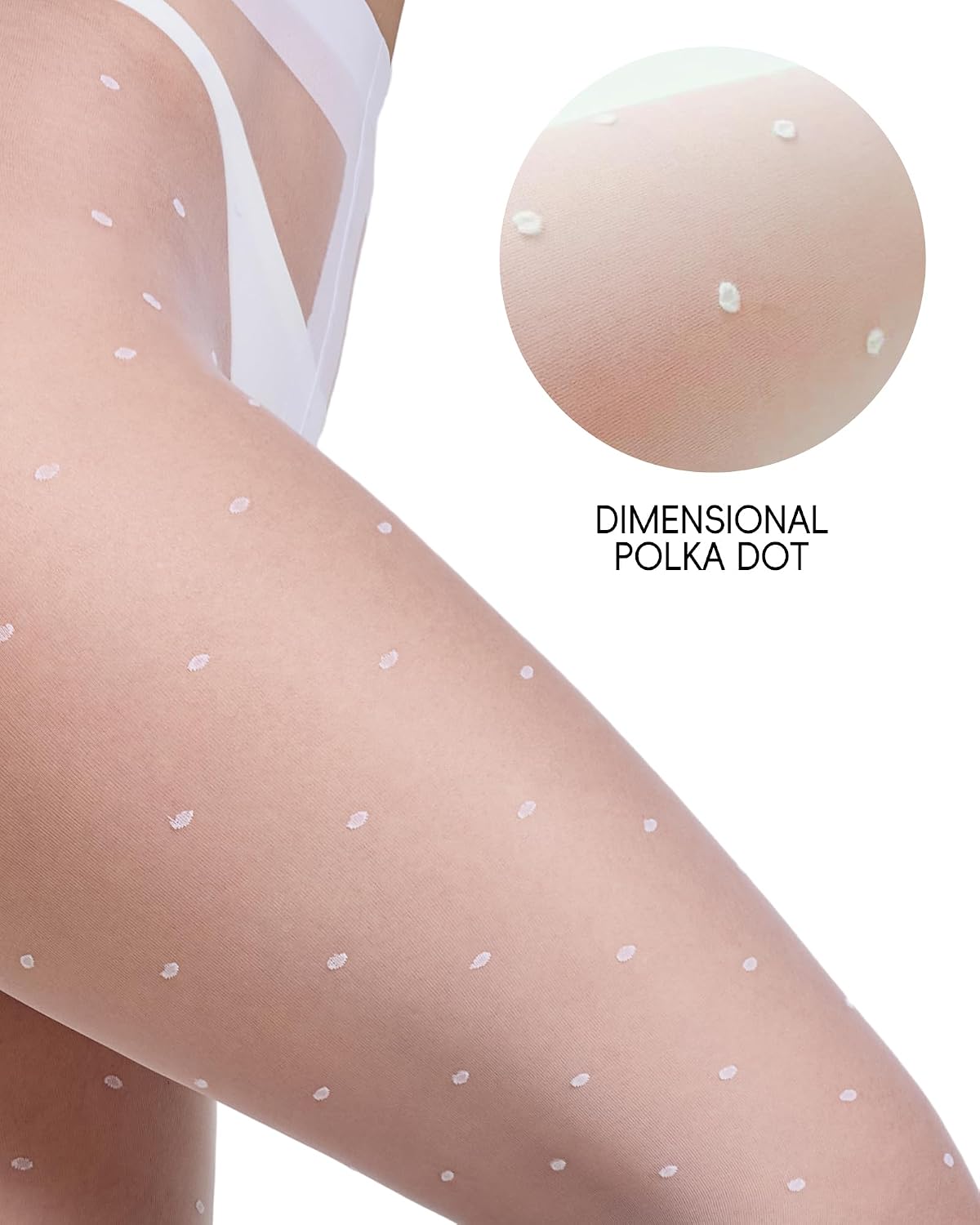 LABELLA Sheer Patterned Pantyhose, Cute Tights, S-XL