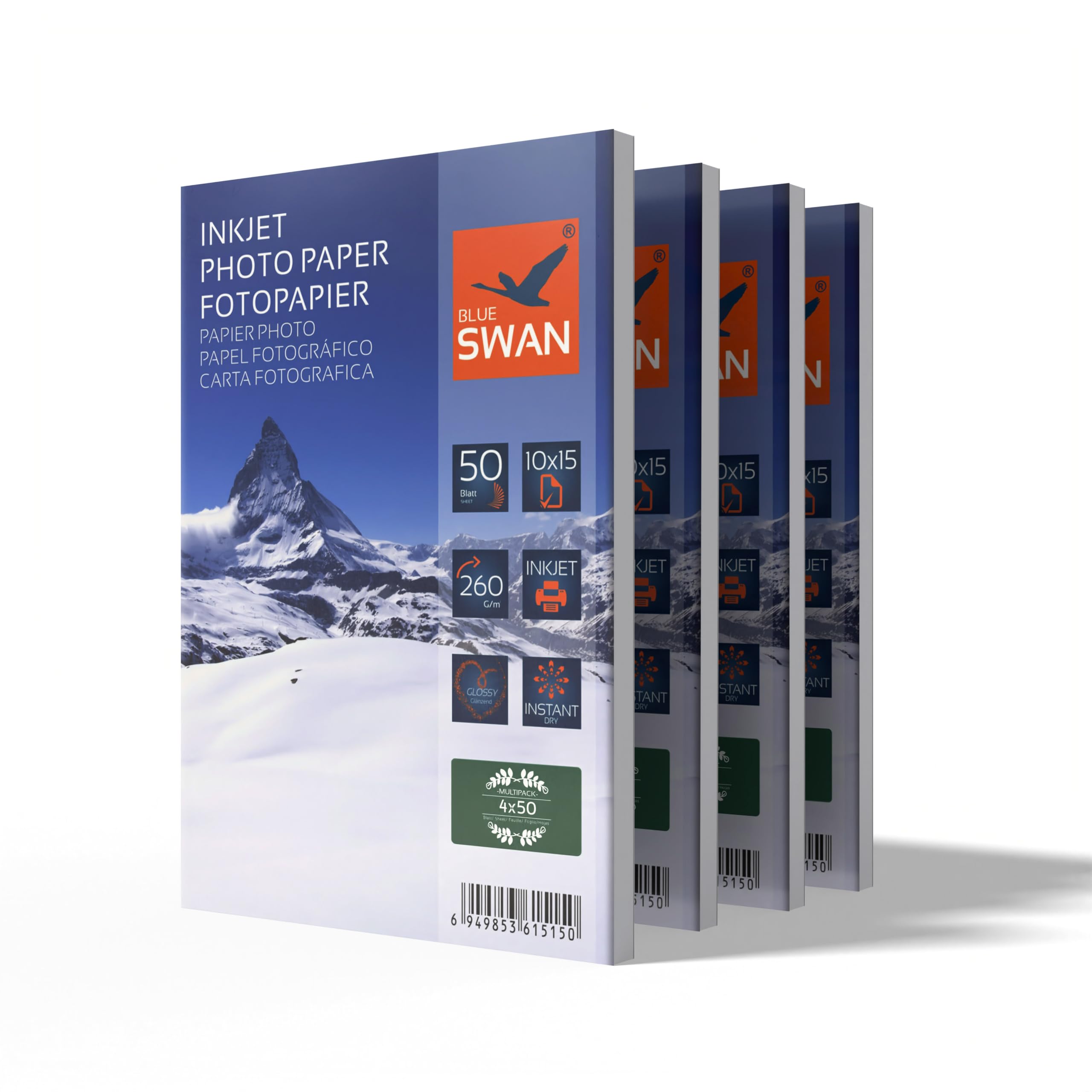 Papier Photo A4 Lot De 250 Feuilles De Papier D'impression 200 G/m² - Format A4 Papier Photo Brillant A4