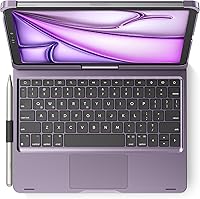 Vista 27 de edaiser Funda de teclado giratoria para Apple iPad mini 6ª 7ª generación a17 Pro, teclado Bluetooth compacto con trackpad retroiluminado RGB