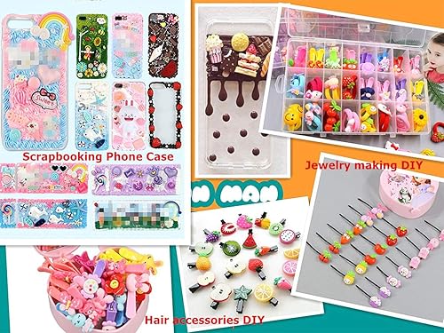 Miniatura 8 de 3.53oz de resina con parte trasera plana de slime, accesorios de limo para decoración de gránulos de arcilla, suministros de limo de bricolaje,