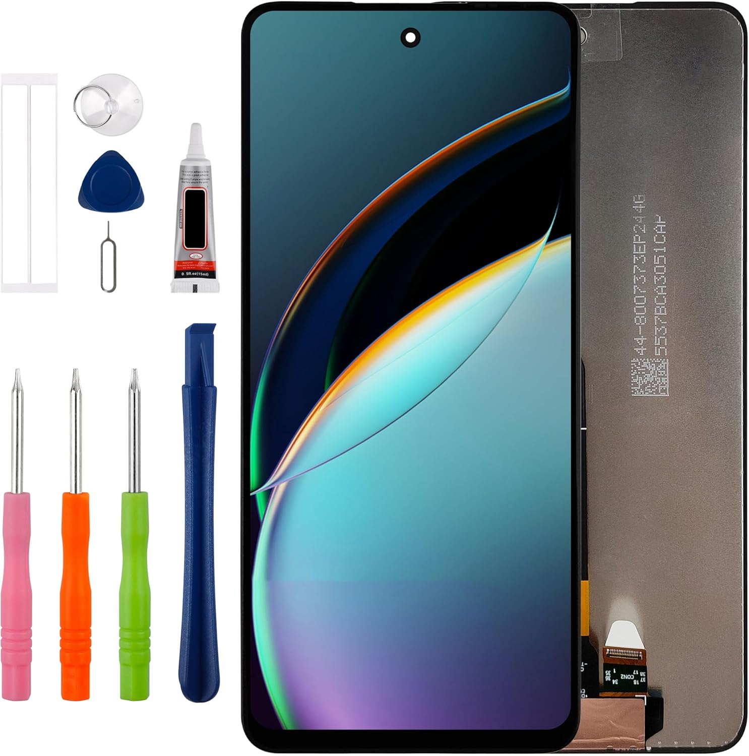 Duotipa [New] LCD Display Screen Digitizer Assembly Replacement for Moto G 5G 2024 XT2417-1 XT2417 XT2417D 6.6" with Technical Repair Tools Kit-Black.