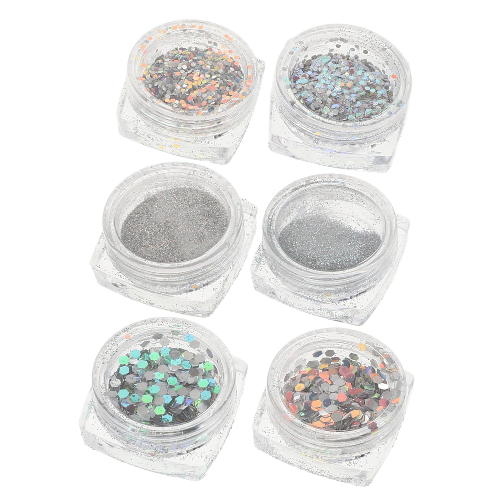 Didiseaon Metallic Shining Flakes Nail Glitter Gel Nail Polish Nail Art Sequins Nail Glitter Sequins Diamond Nail Glitter Nail Art Supplies Crystal Flashing Powder Reflective Nail