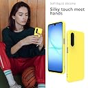 YATWIN Silicone Case for Samsung Galaxy A17 4g/5g, Soft-Touch, Shockproof, DustProof, Antiskid Phone Cover for Samsung Galaxy A17 4g/5g - Yellow gallery image