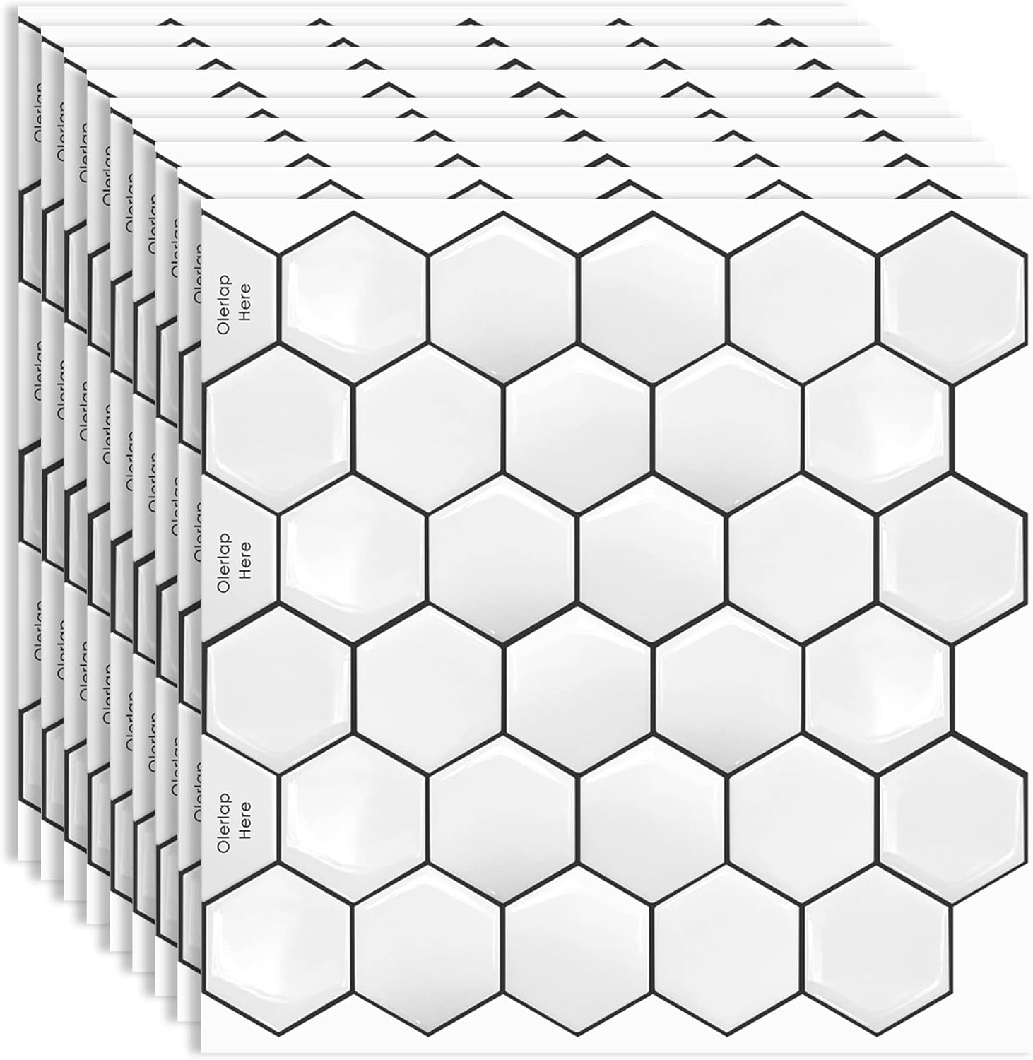🔥 Crazy Deals MORCART Hexagon Peel and Stick Tile Backsplash, 3D Self-Adhesive Subway Tile Sticker, Stick on Kitchen Wall Bathroom Laundry Room Wall (12''x12'',12pcs)… Super Cheap 🛒 MORCART Hexagon Peel and Stick Tile Backsplash, 3D Self-Adhesive Subway Tile Sticker, Stick on Kitchen Wall Bathroom Laundry Room Wall (12''x12'',12pcs)…