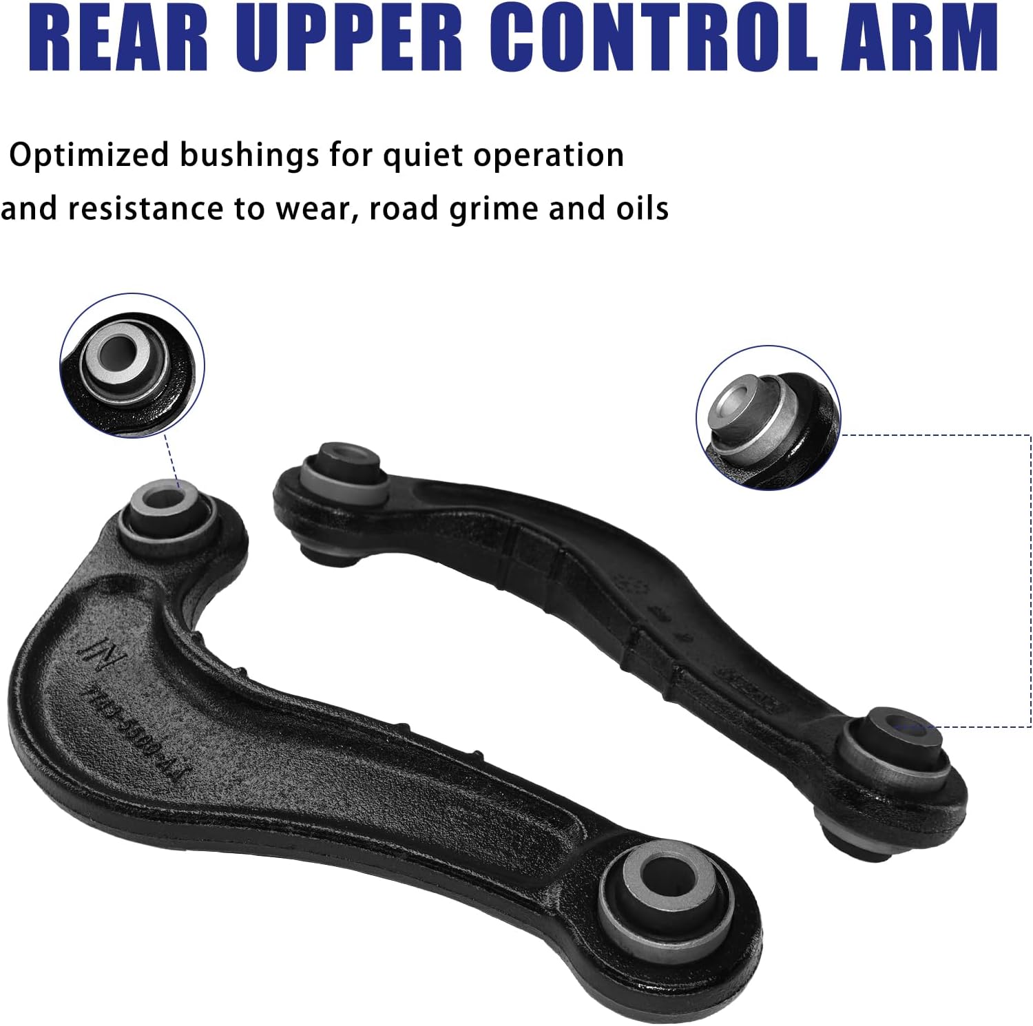 K642097 K642096 K750184 Rear Upper Lower Control Arm w/Bushings Lateral Arms Rear Sway Bar Link Assembly Replacement for 2007-2010 Ford Edge 09-10 Lincoln MKX-6pcs Suspension Kit