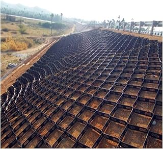 2 inch Geocell Ground Grid, HDPE Geo Grid Ground Gravel Grid, Geogrid Driveway, Permeable Paver System Ground Stabilization Grid Geocell Permeable Pavers for Landscaping Parking Lots (Color : W X L,