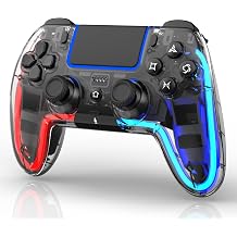 BETMI Wireless Controller for PS5, Pro/Slim/MAC/Steam Deck/PC Transparent