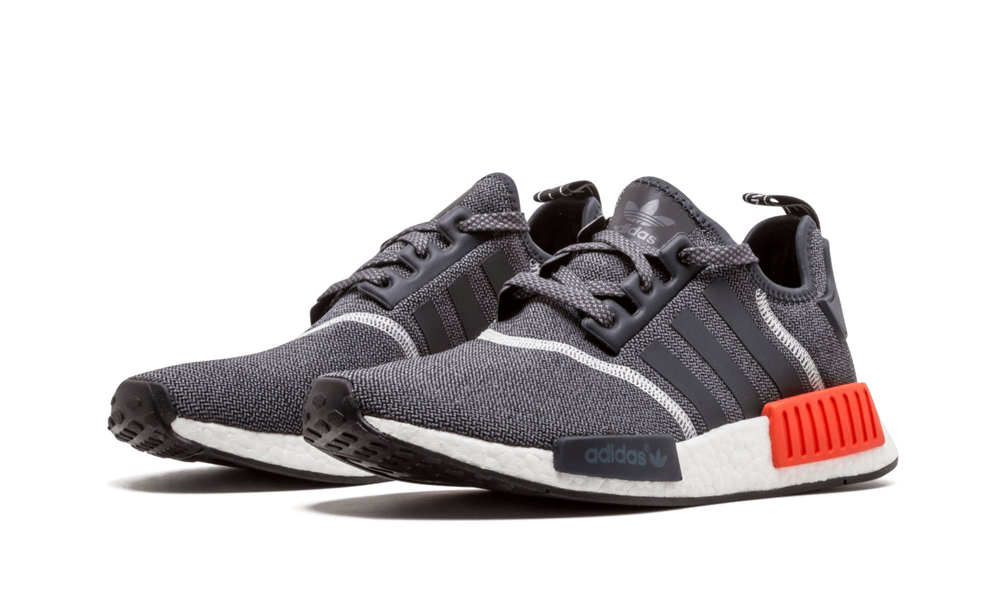 Adidas Mens Nmd R1 Anthracite White Black Nylon | Desertcart  display picture 2