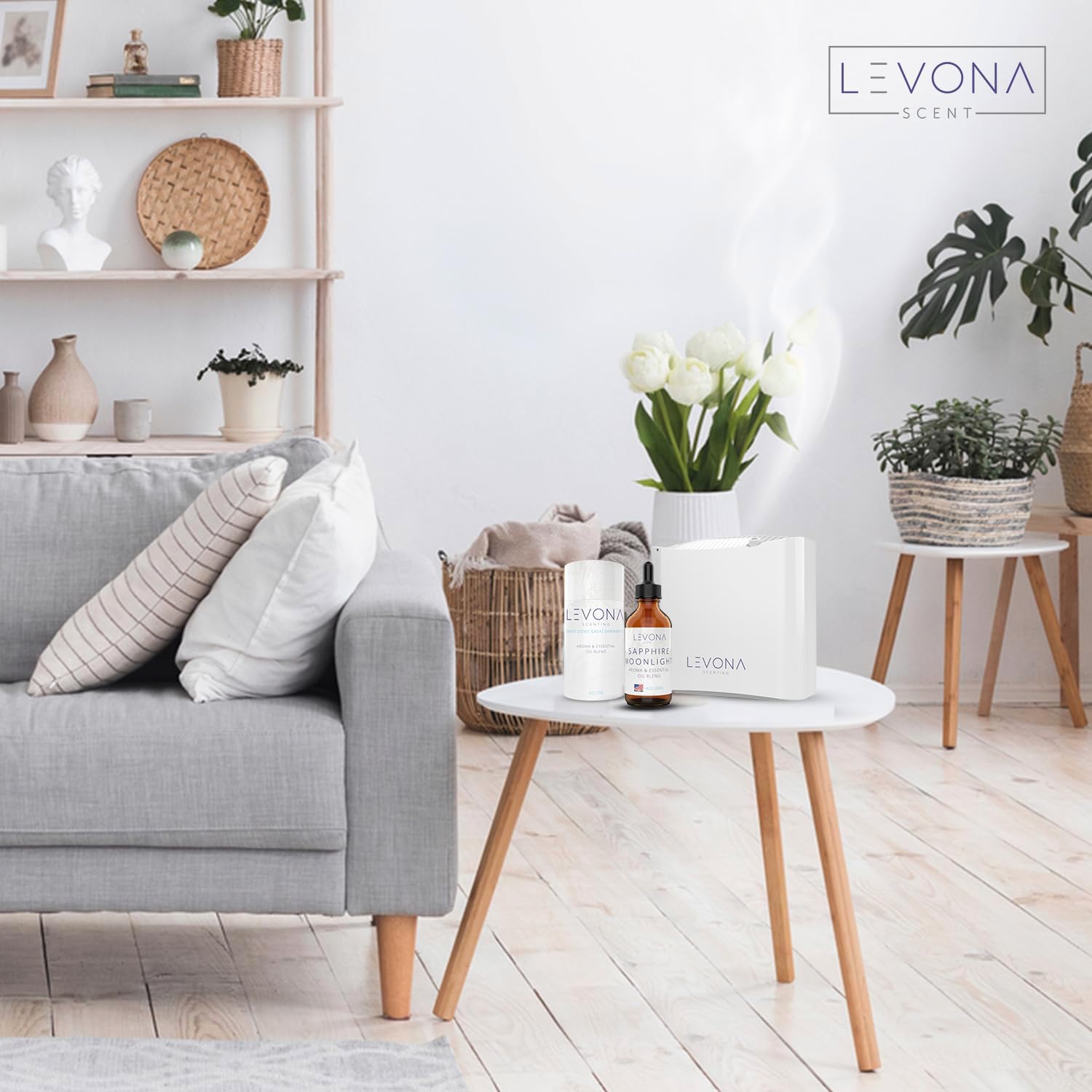 Levona Scent Essential Oils - Scents for Home, Hotel & Office Use - Perfect for Home Diffuser & Humidifiers - Aroma Fragrance Oil, Ideal for Massage, Relaxation, and Spa - Sapphire Moonlight, 120ml image 3