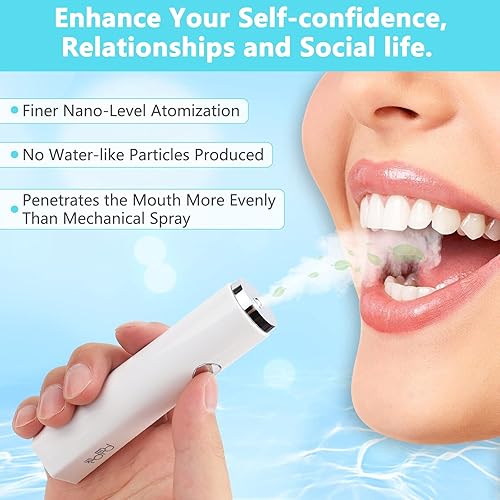 Miniatura 2 de RIILPIIK Ambientador electrónico en espray de nueva generación de nano-nivel de atomización en la boca espray de niebla bucal seguro de la FDA