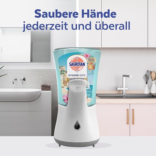 Sagrotan No-Touch Nachfüller Sardinia Dreams Limited Edition – Für den automatischen Seifenspender – 5x250ml - 4