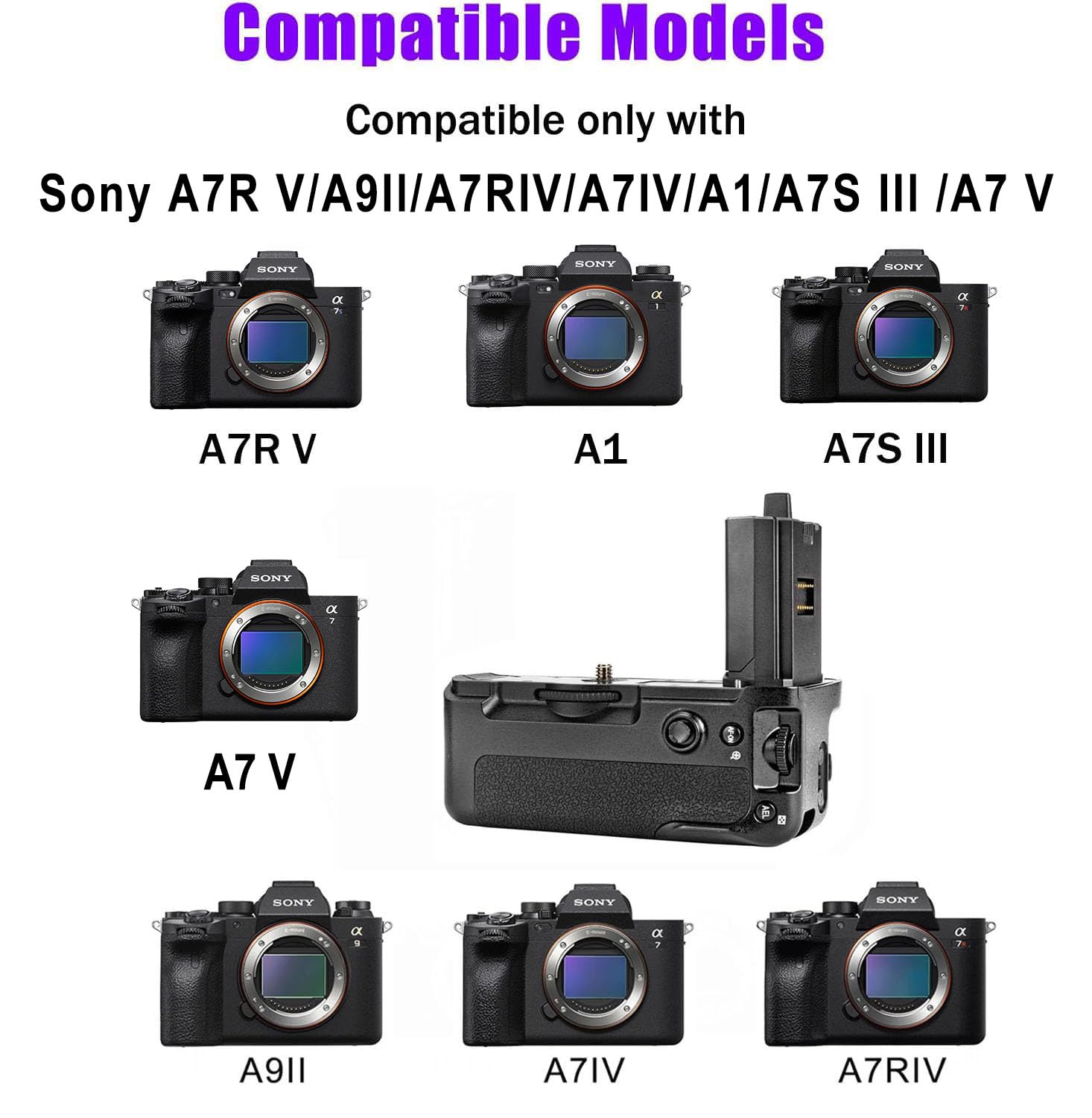 Battery Grip voor Sony Alpha A7 II, 7R II