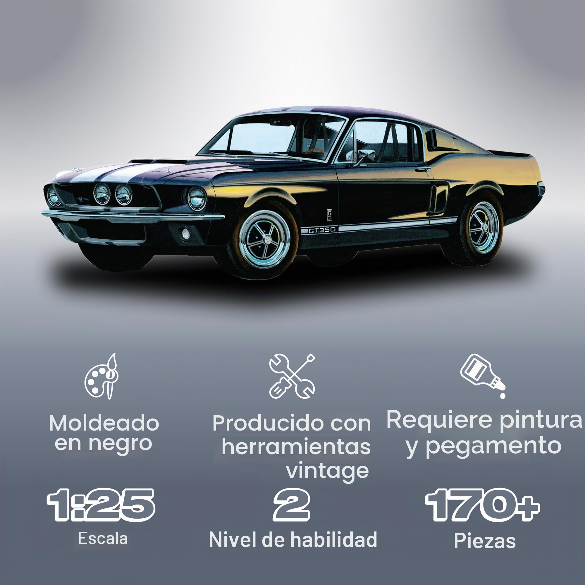 AMT Escala 1: 25 Kit de Modelo 1967 Shelby GT-350