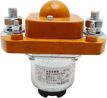 MZJ Series 12V/24V/36/48V/60V/72V/84V/120V 50A 100A 200A 300A 400A 600A 800A 1000A Contactor Solenoid DC Compatible for Heavy Duty Golf Carts Lifted Carts Multi-Passenger Carts MZJ-400A 24V