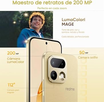 realme 16 Pro Smartphone 8+512GB, Gold