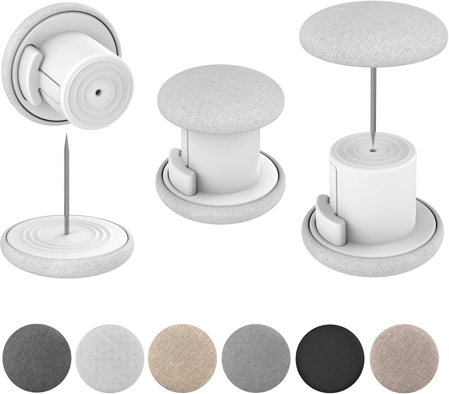 Duvet Clips to Hold Comforter Inside 6Pack, Non-Slip Fasteners to Hold Comforter in Place, Prevent Shifting for Bedding Sheets Quilts Blankets, Double-Sided Soft Fabric Pins (Natural)