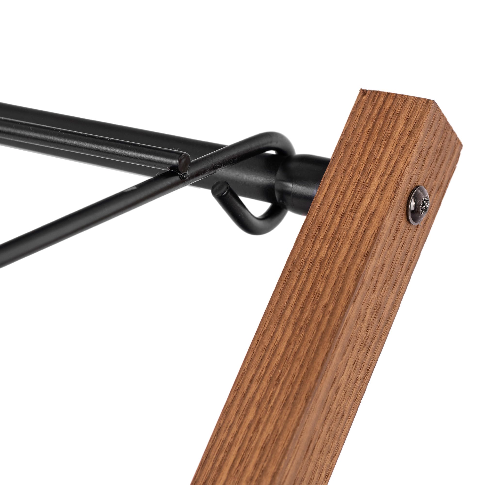 KADAX Wäscheständer aus Holz, 7m² Trockenfläche, 98 x 89 cm, klappbarer Standtrockner zum platzsparenden Trocknen von Kleidung, Handtüchern & Bettwäsche, Stabiler Wäschetrockner