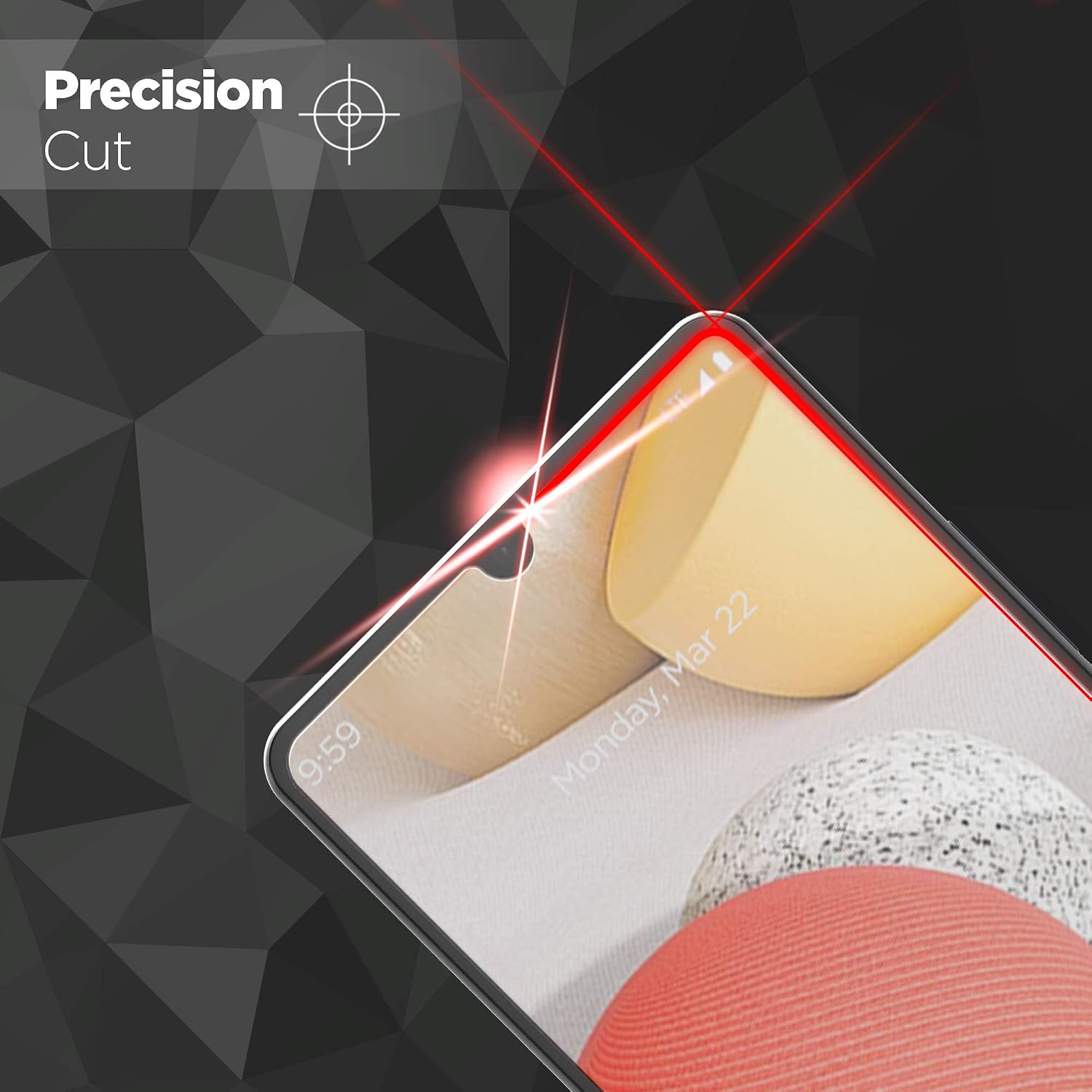 magglass Samsung A42 5G Screen Protector Tempered Glass - Anti Bubble UHD Full Coverage Display Guard for Galaxy A42 (Case Compatible)