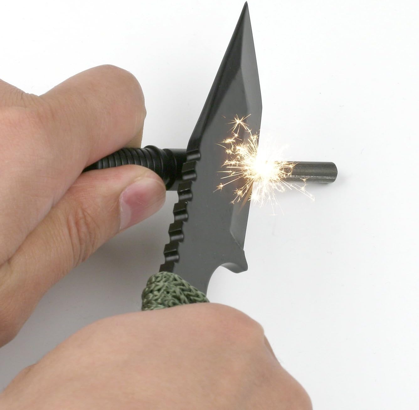 SE Outdoor Tanto Knife with Firestarter - KHK6320