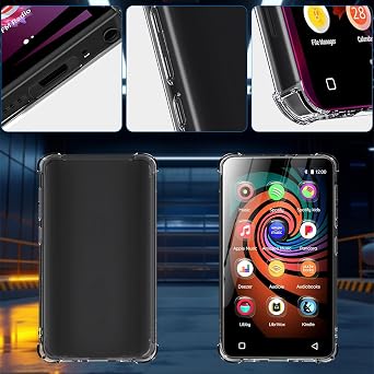 Case for innioasis G1 G3 Mp3 Player,TPU Clear Cover for Mp3 Player Anti-Scratch Shock Absorption 4.0 inch Case Crystal Clear.