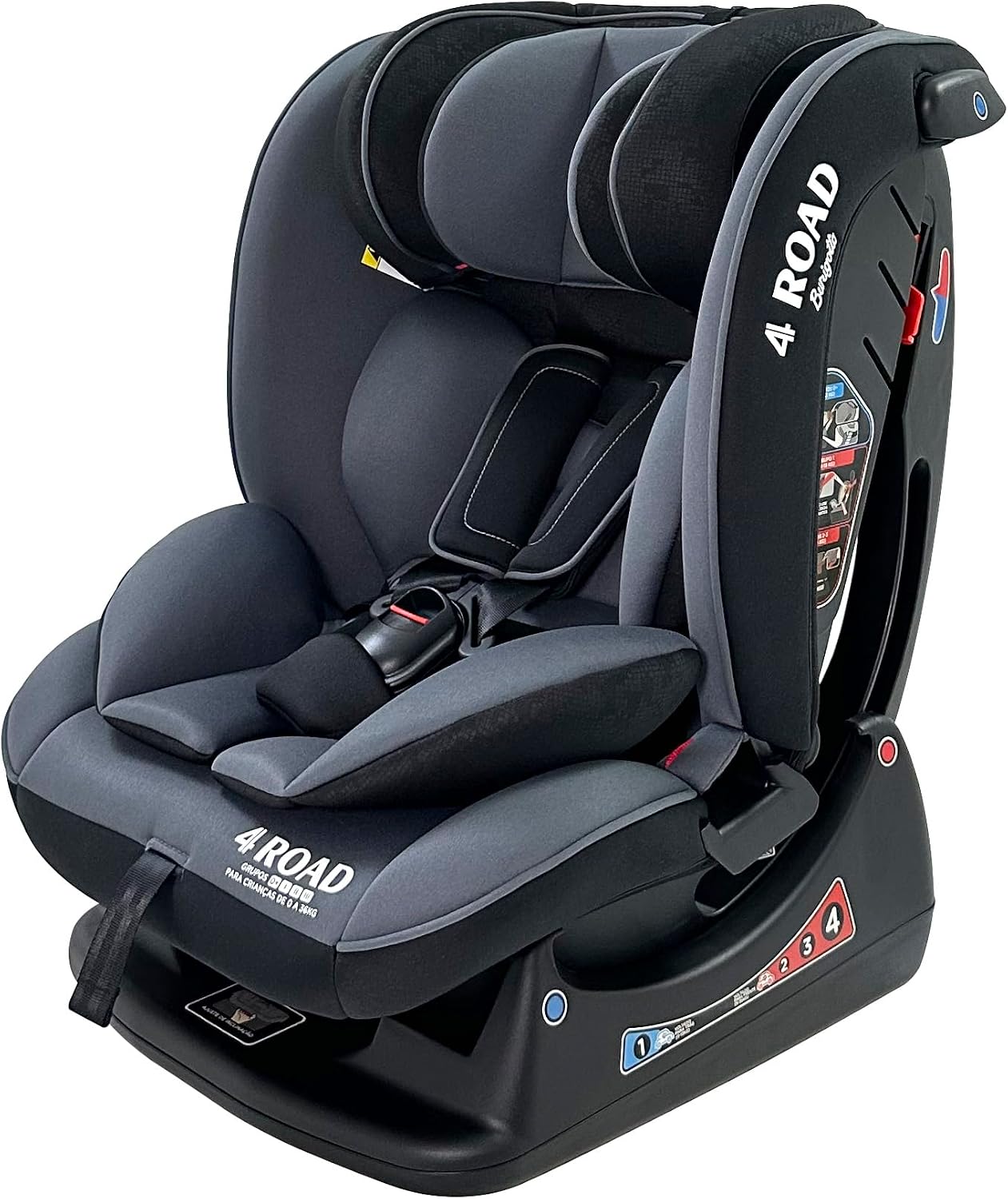 Burigotto Cadeira Para Auto 4Road Gray Black