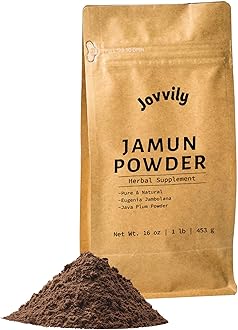 Jovvily Jamun Powder - 1lb - Eugenia Jambolana Seed - Java Plum - Pure & Natural