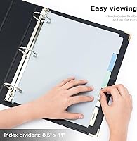 Vista 135 de Ospelelf Mini 3 Ring Binder, 2 Inch, Cute Pink Marble Binder for 5.5" x 8.5" with 5 Tab Dividers, File Folder Labels and Low Profile Clipboards