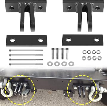 Replace for Blue Ox BX88230 Universal Bolt-On Base Plate Tow Bar Adapter Bracket Kit for Blue Ox Tow Bars Flat Towing, General Purpose Adapter Kit Fits Most Vehicles, Heavy Duty 5000 lbs Rated