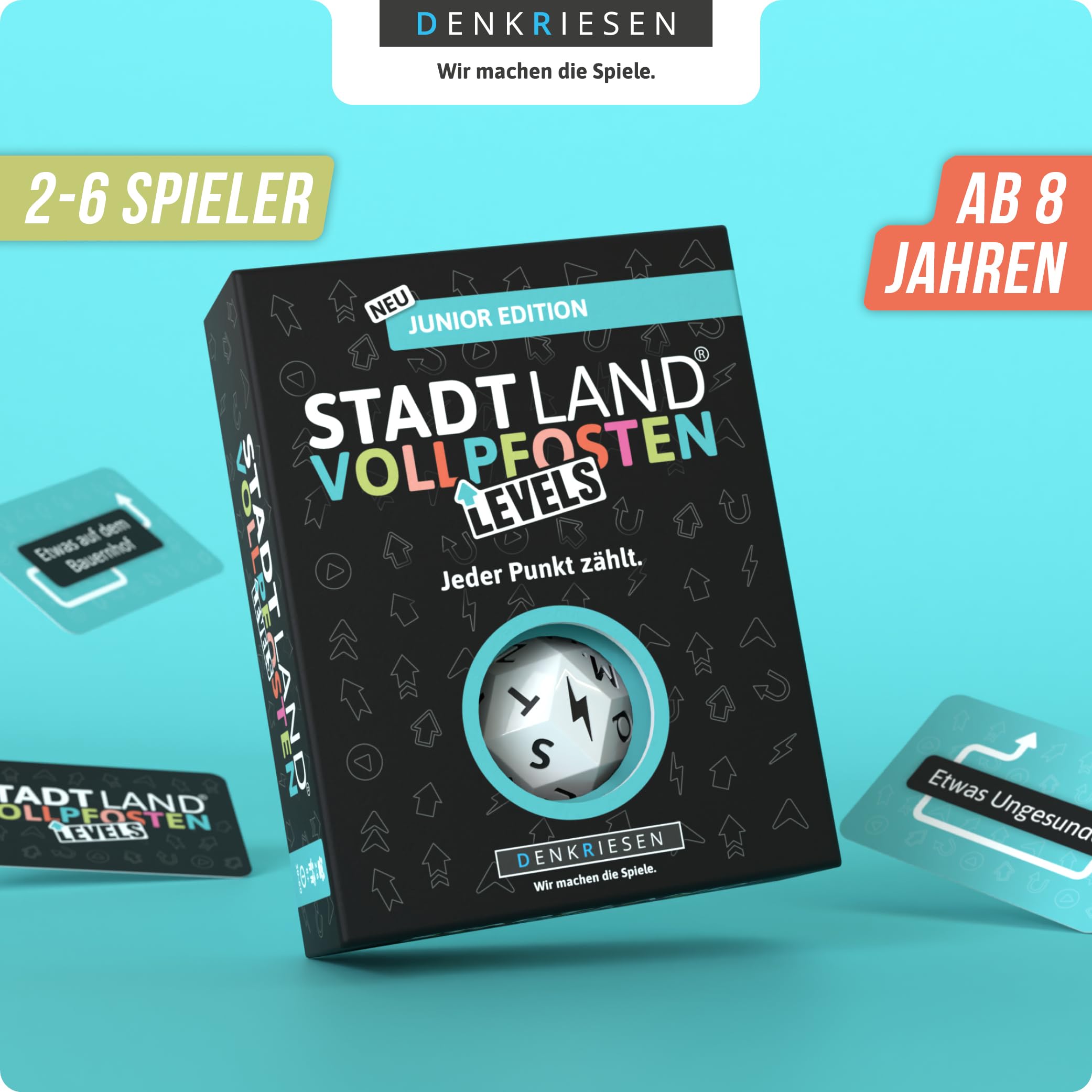 DENKRIESEN Stadt Land Vollpfosten® Levels - Junior Edition, Black, M - Image 2