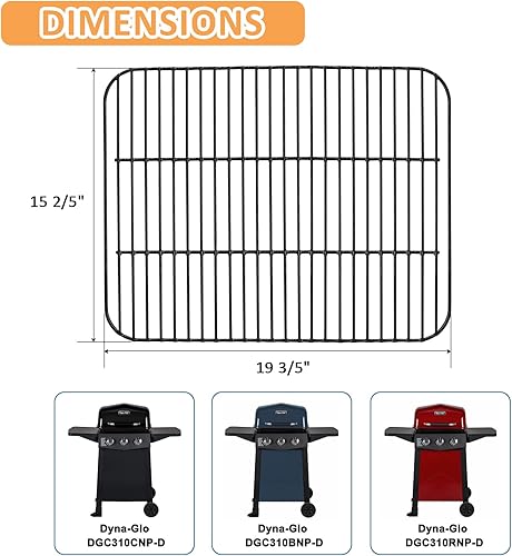 Miniatura 2 de Adviace Piezas de repuesto para parrilla Dyna Glo DGC310CNP-D, DGC310BNP-D, DGC310RNP-D, rejillas de cocción para parrillas, placas de calor para