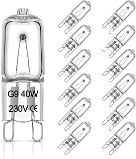 Chenilles G9 Halogen Light Bulbs 28W,12 Pack G9 Halogen Bulbs 230V 28W