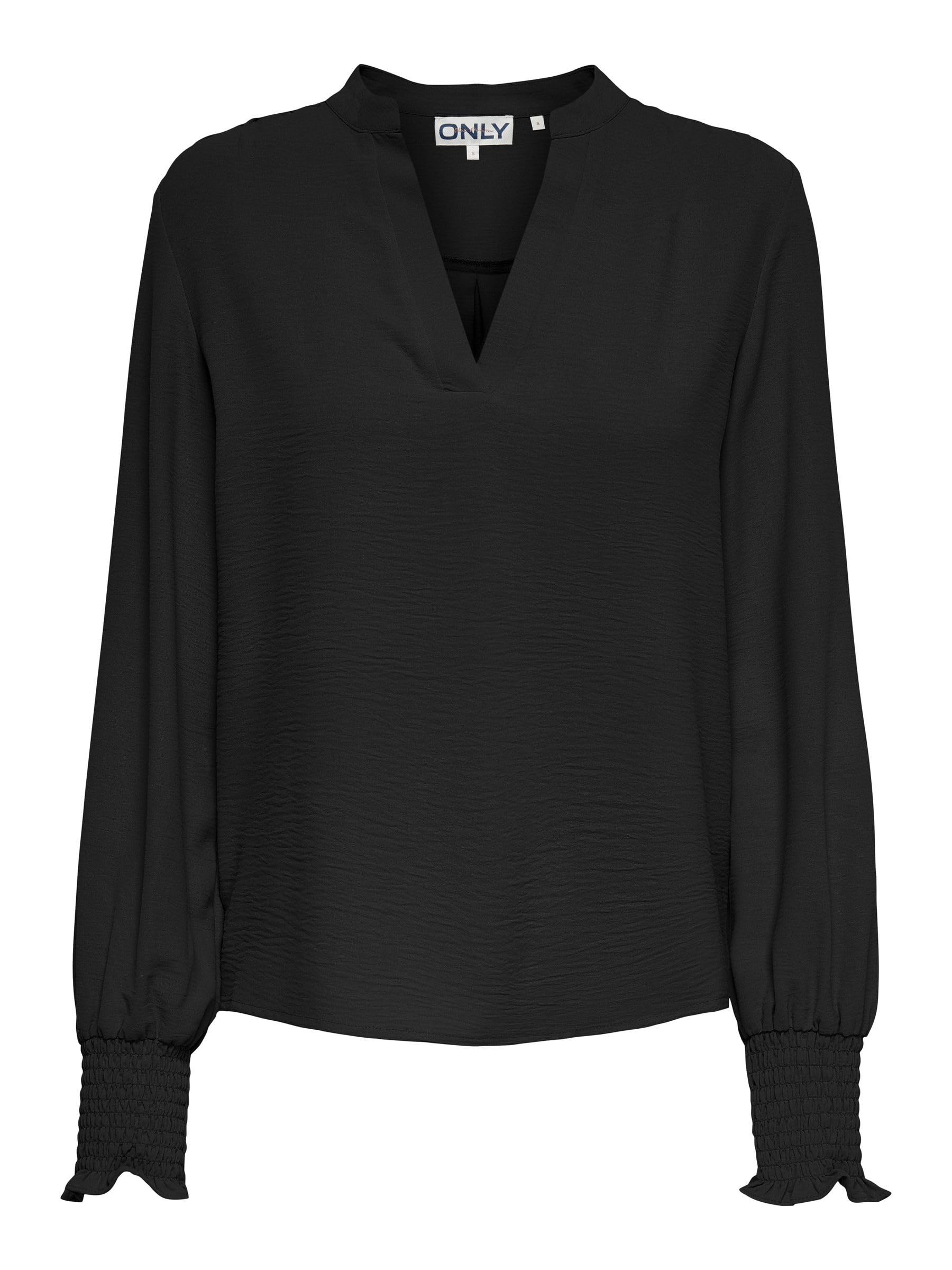 ONLY Onlmette V-Neck Ls Smock Top Noos WVN