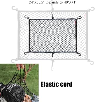 Rete Elastica Copribagagli Per Carrello Yardenfun, Con 4 Ganci, Per Campeggio E Spiaggia - 6
