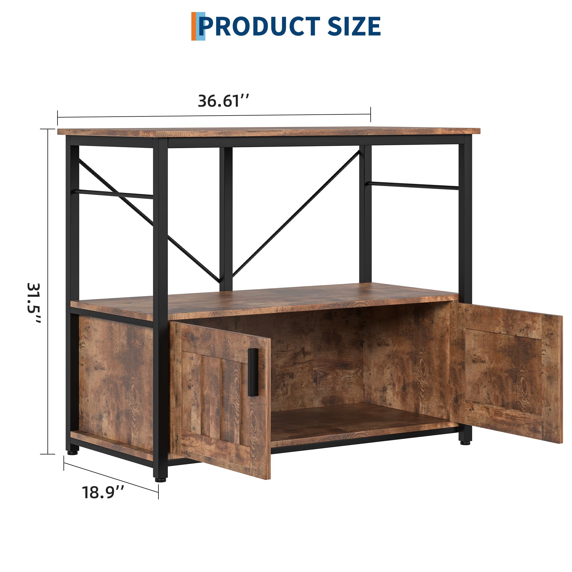 Support Pour Aquarium Meuble En Bois Et Métal Résistant Avec Rangement Pour Décoration Intérieure