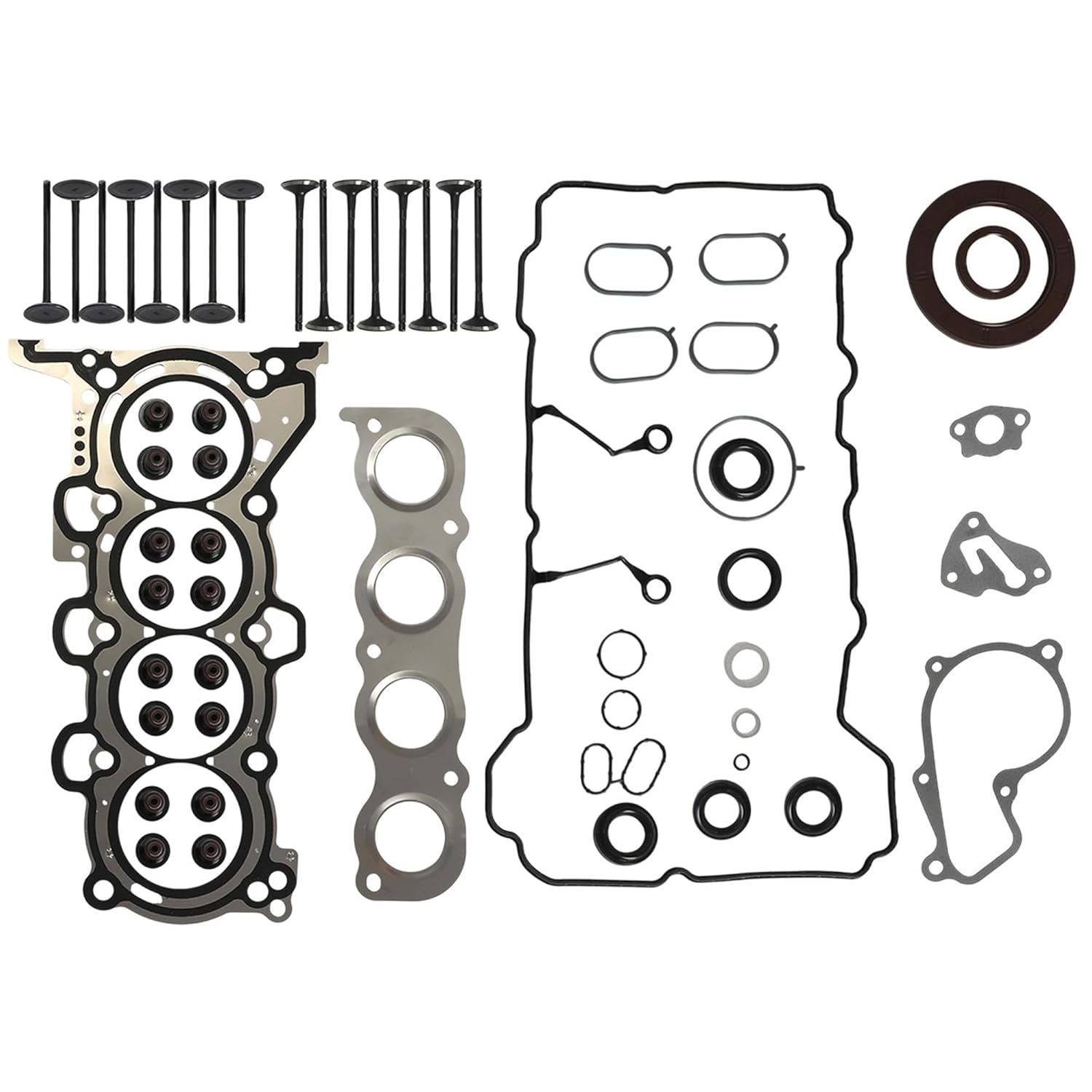 G4NA 2.0 Engine Overhaul Rebuild Kit w/Crankshaft Rods Timing Chain Kit & VVT Piston Head Gasket Set Fit for Hyundai Elantra Tucson Kia Soul Forte 2013-2022 2.0L,23110-2E501 623V6-2EH00 623V6-2EH00