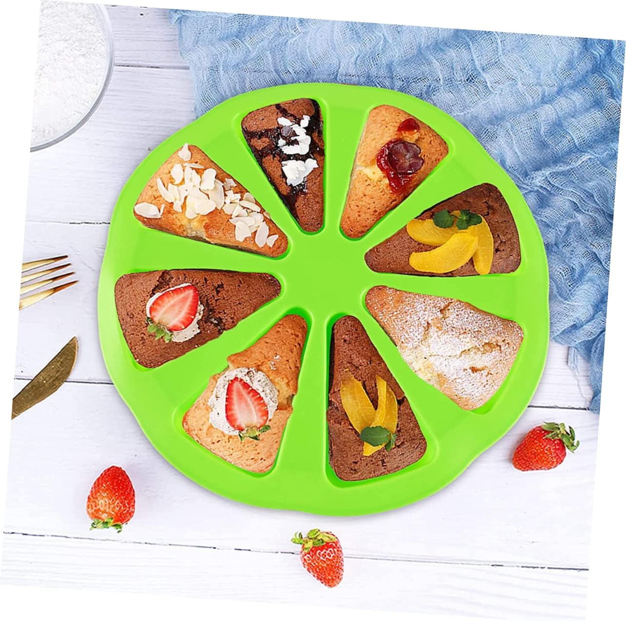 2Pcs Shaped Silicone Cake Mold Reusable Baking Tool for Fun Design Baking